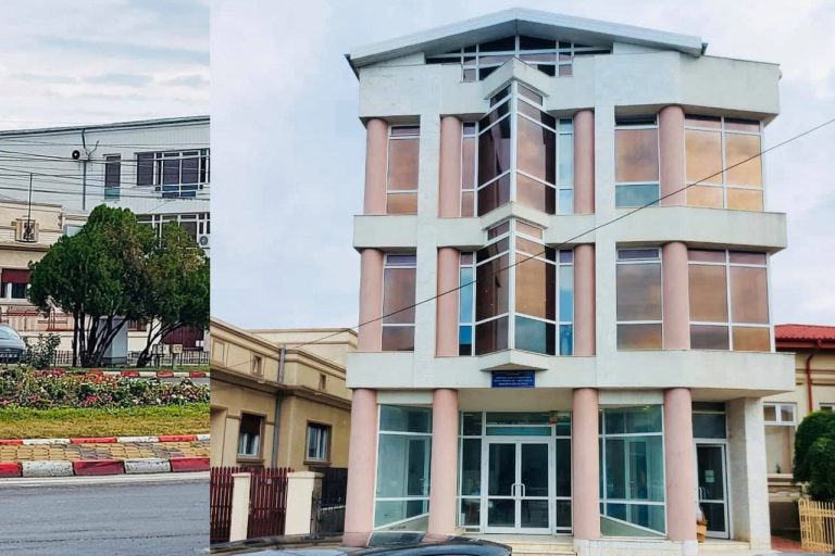 Fațada clădirii S.P.C.R.P.C.I.V. Vrancea situată pe Strada Republicii în Focșani