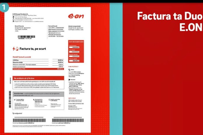Sold Factura E.ON