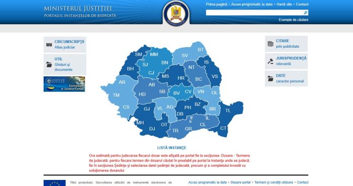 Cum verifici stadiul unui dosar în instanță pe portal.just.ro Cum verifici stadiul unui dosar în instanță pe portal.just.ro
