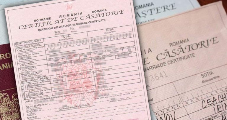 Certificat de căsătorie duplicat 2026