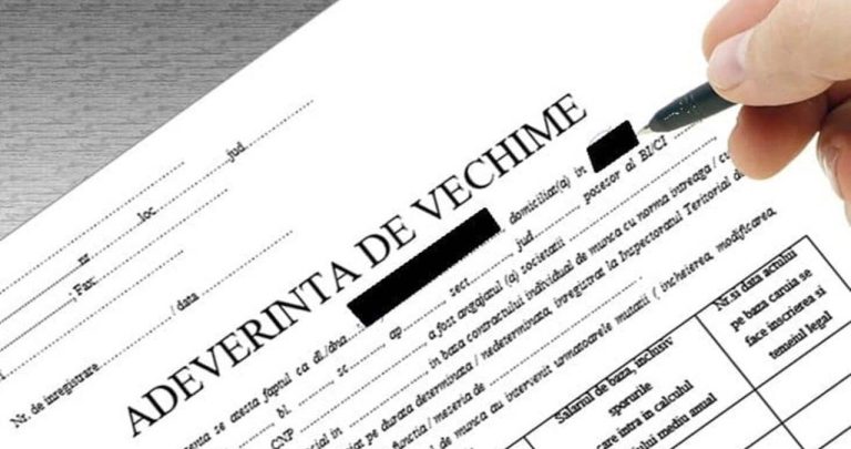 Cum obții adeverință de vechime pentru pensie