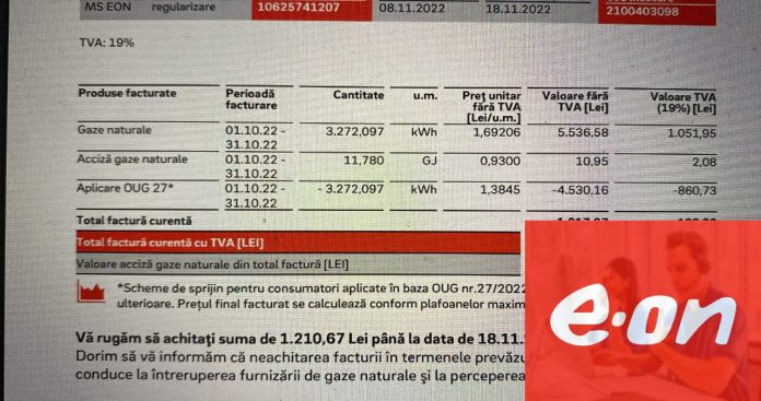 Verificare istoric facturi E.ON în contul online Verificare istoric facturi E.ON în contul online