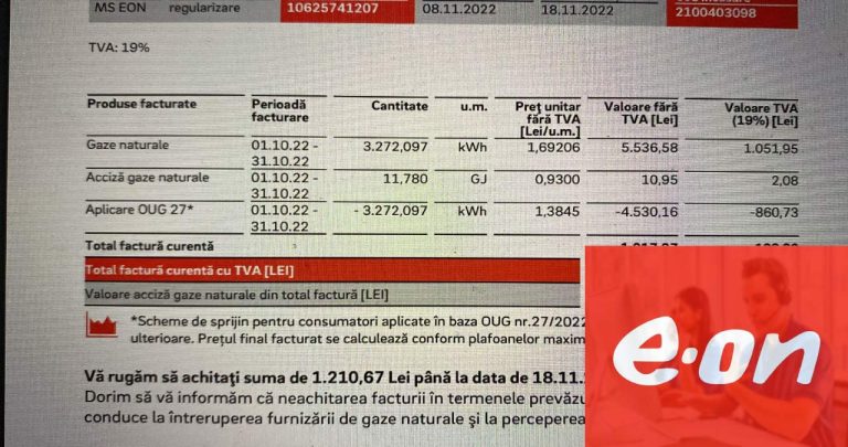 Verificare Facturi E.ON Online