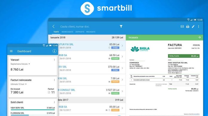 SmartBill – contact, suport clienți și asistență tehnică Interfață platformă SmartBill – date de contact și asistență clienți