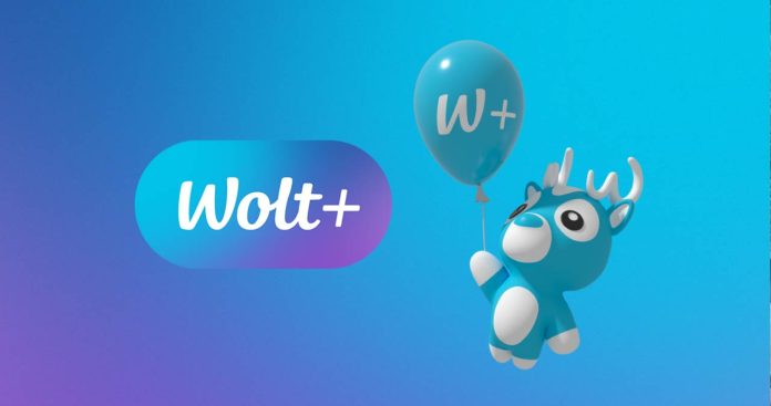 abonament Wolt+ din meniul telefonului mobil.