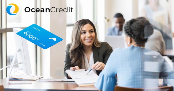 Client Ocean Credit folosind aplicatia mobila pentru asistenta si verificarea contului