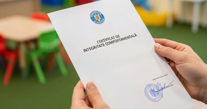 Certificat Integritate Comportamentală