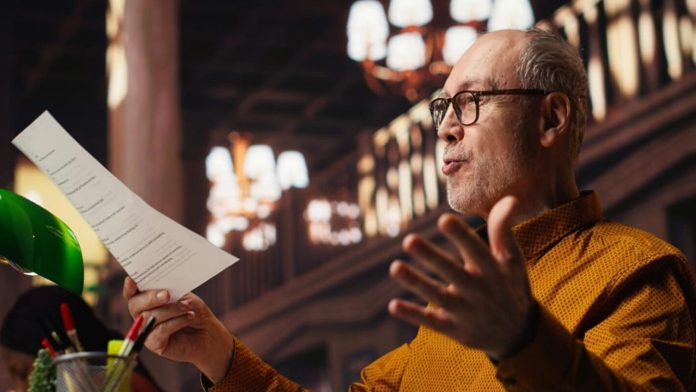 Un plic desfăcut cu o factură de gaze naturale cu valoare mică așezat lângă cheile unui apartament gol